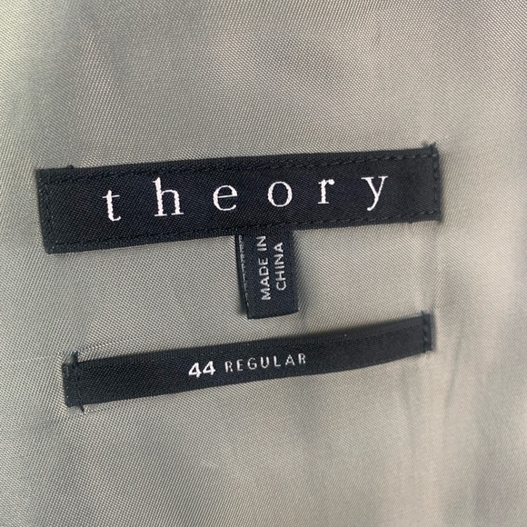 THEORY Mens Wool Blend Notch 2 Button Blazer Jacket Size 44 R Tan - Picture 5 of 10